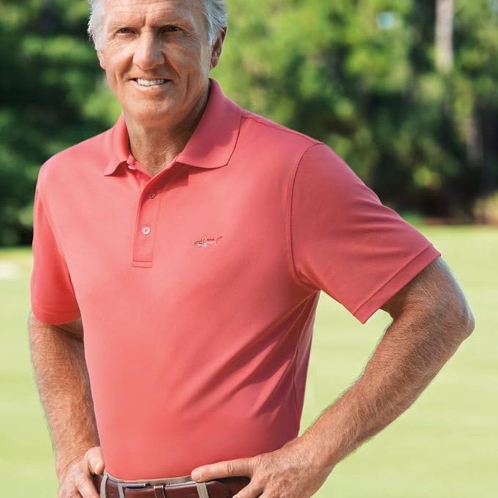 Greg Norman for Tasso Elba Men's 5 Iron Performance Golf Polo